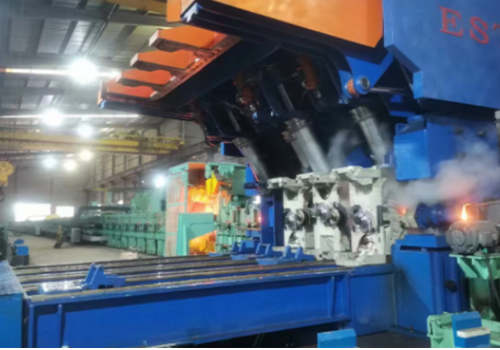 Three roll reducing sizing mill