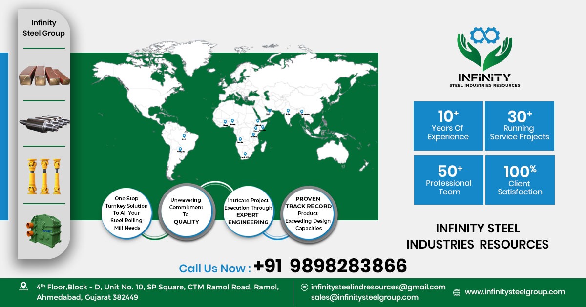 Global Supplier & Exporter of Steel Plant Equipment, Spares & Consumables | Infinity Steel Industries