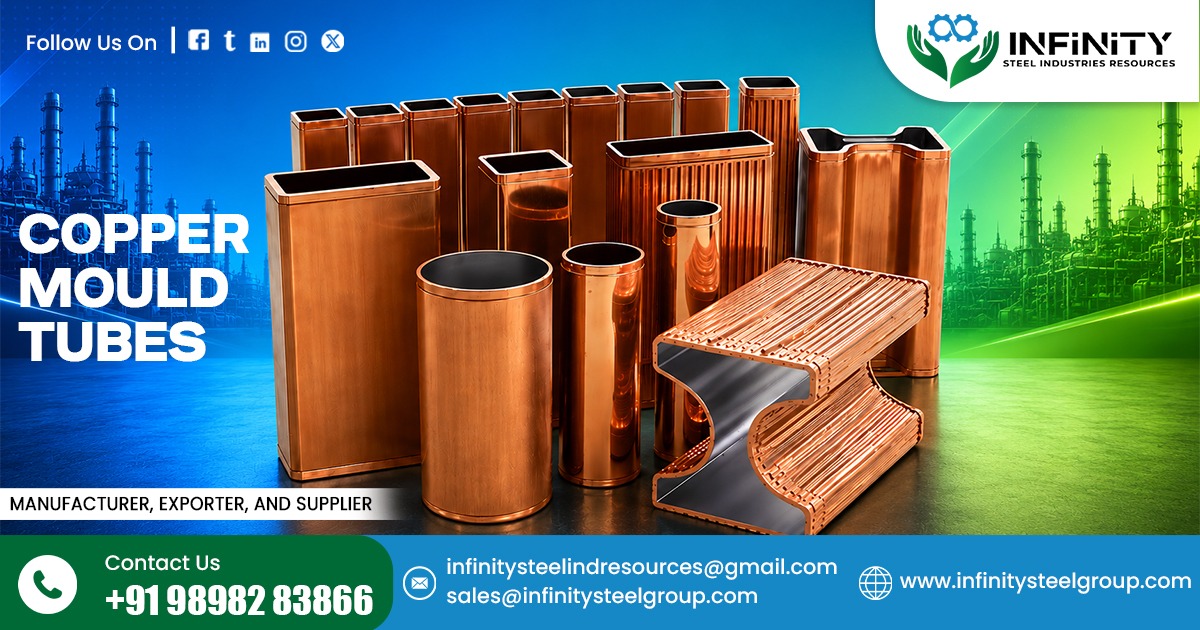 Copper Mould Tube Supplier In South Africa by Infinity Steel Industries